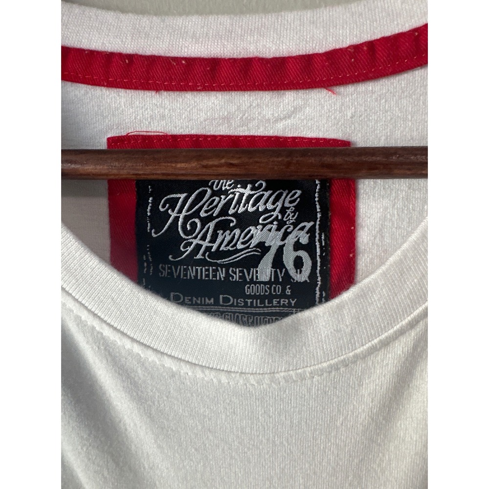 Heritage by America Mens Streetwear Longline Distressed Zip Shirt White 2X - Picture 3 of 6